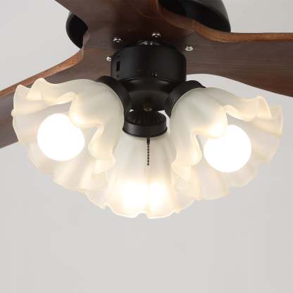 Ventilador de Techo con Luz Novrik Air en opción de acabado negro.