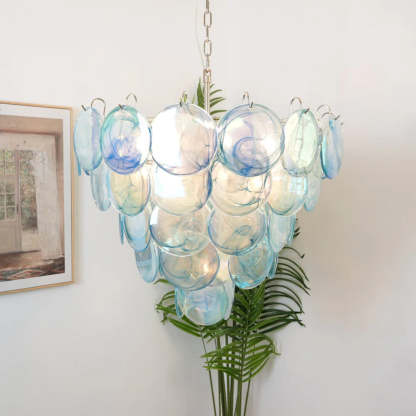 Verona Blue Murano Glass Chandelier