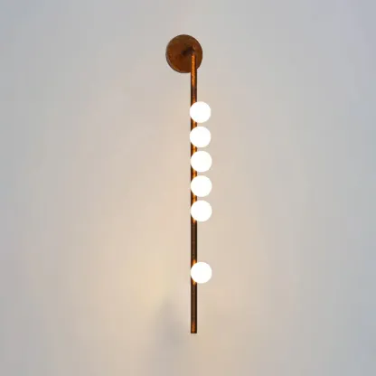 Edge Minimalism Metal Glass Wall Lamp Bedroom Living Room