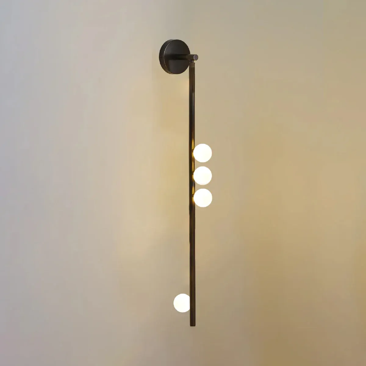 Edge Minimalism Metal Glass Wall Lamp Bedroom Living Room