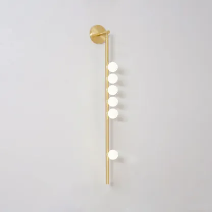 Edge Minimalism Metal Glass Wall Lamp Bedroom Living Room