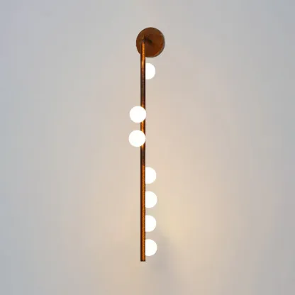 Edge Minimalism Metal Glass Wall Lamp Bedroom Living Room