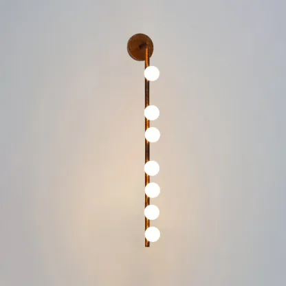 Edge Minimalism Metal Glass Wall Lamp Bedroom Living Room