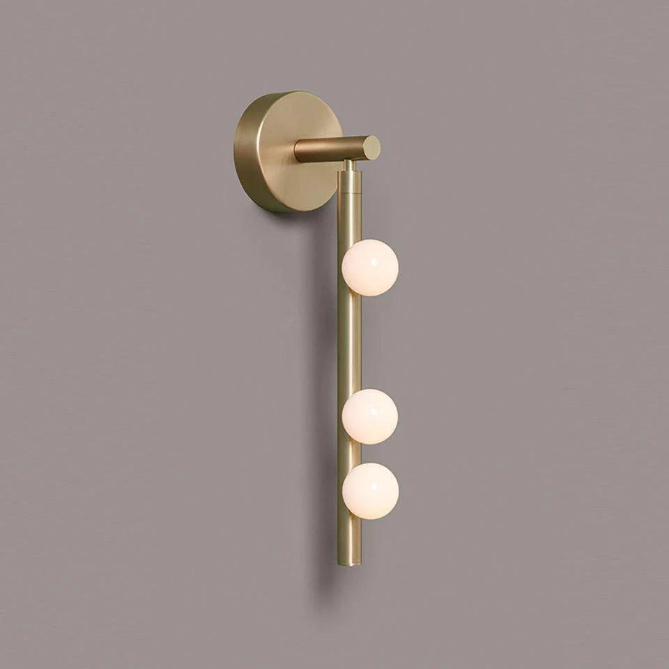 Edge Minimalism Metal Glass Wall Lamp Bedroom Living Room