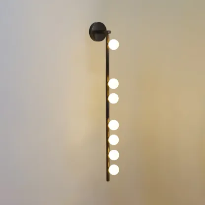 Edge Minimalism Metal Glass Wall Lamp Bedroom Living Room
