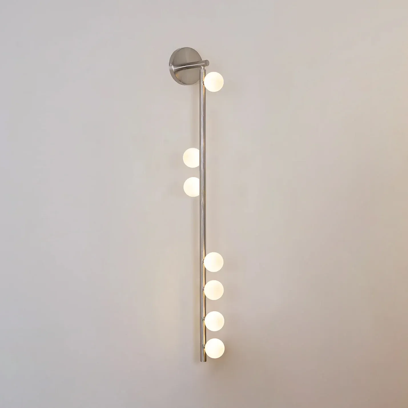 Edge Minimalism Metal Glass Wall Lamp Bedroom Living Room