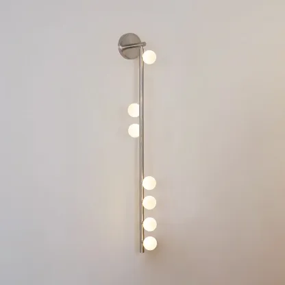 Edge Minimalism Metal Glass Wall Lamp Bedroom Living Room