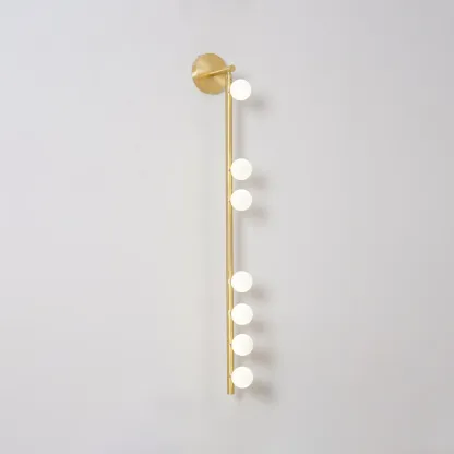 Edge Minimalism Metal Glass Wall Lamp Bedroom Living Room