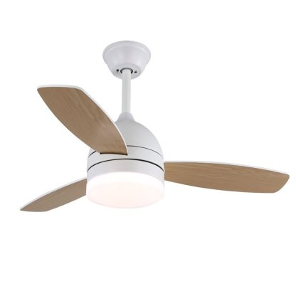 Ventilador de Techo Minimalista Selena de Madera con Luz, mando a distancia para ventilador y luz