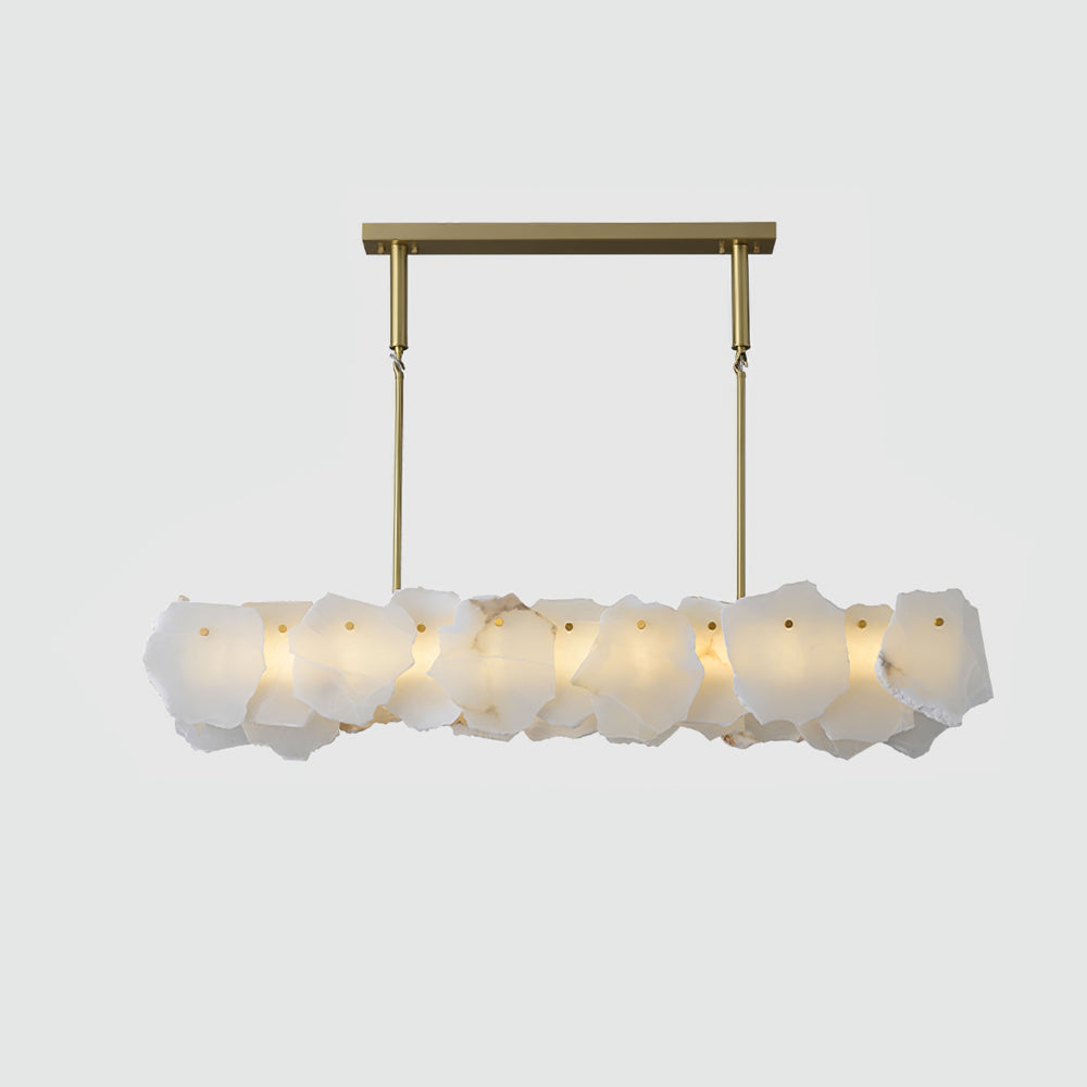 Dune Alabaster Brass Chandelier