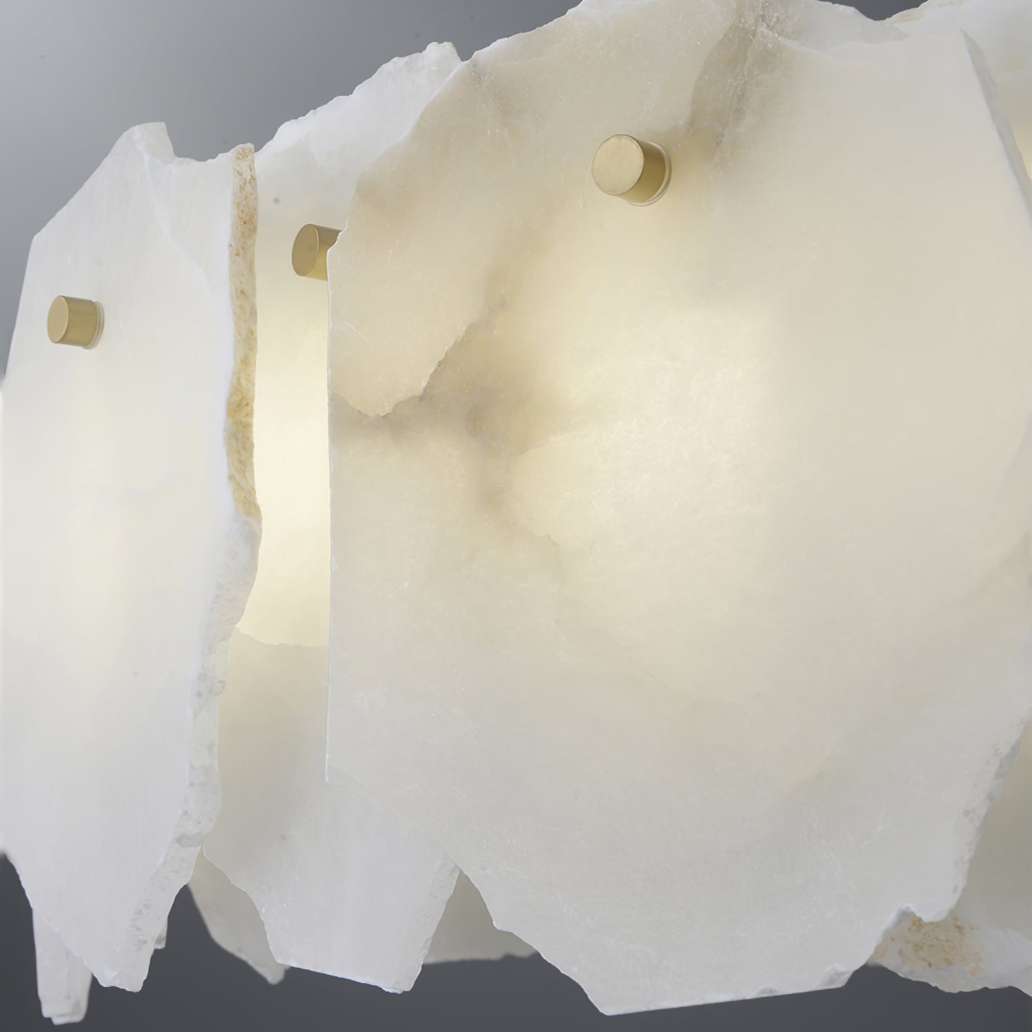 Dune Alabaster Brass Chandelier