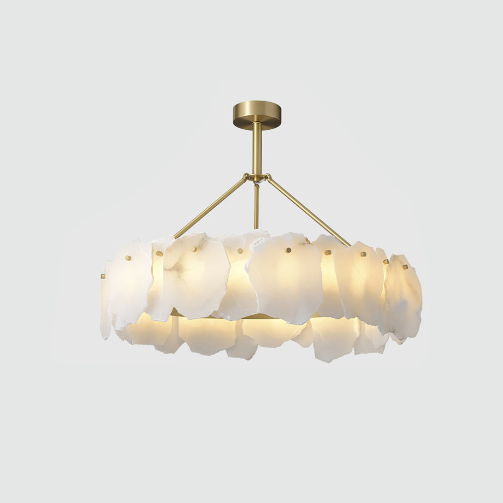 Dune Alabaster Brass Chandelier