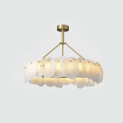 Dune Alabaster Brass Chandelier