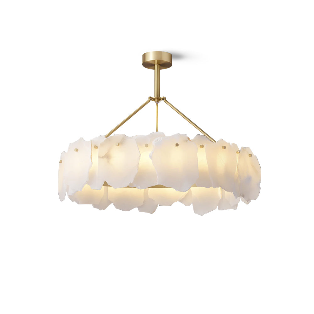 Dune Alabaster Brass Chandelier