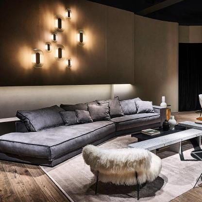 Orr Minimalismo Metal Vidrio Aplique Dormitorio Salón Pasillo