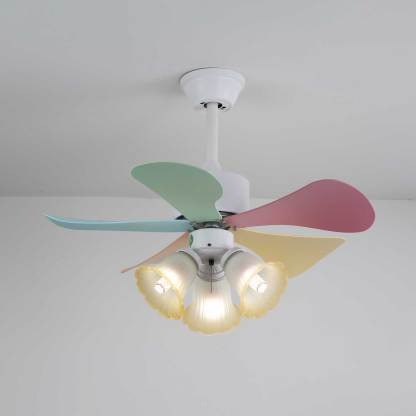 Ventilador de Techo Liora de Cristal Colorido, vista general 6