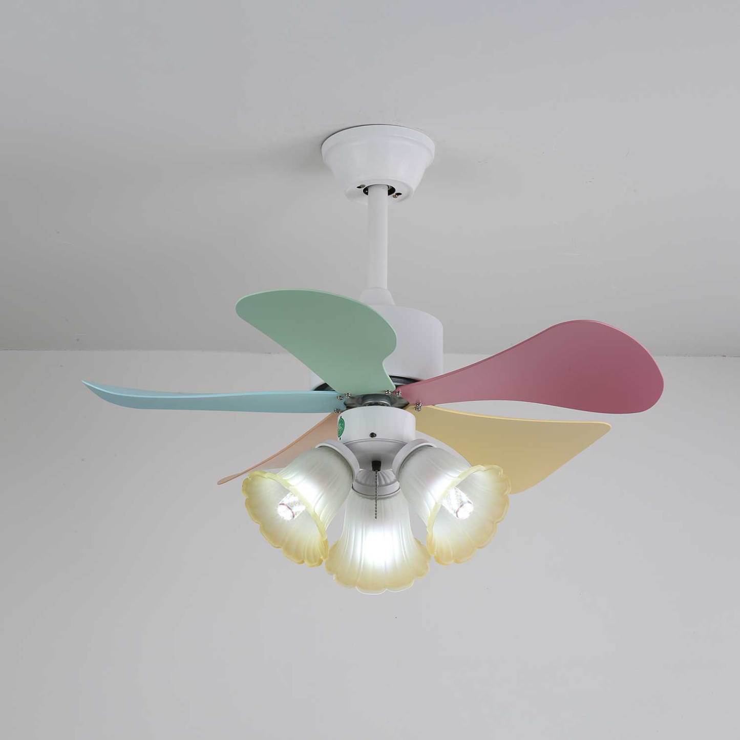 Ventilador de Techo Liora de Cristal Colorido, vista general 7