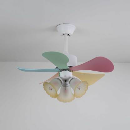 Ventilador de Techo Liora de Cristal Colorido, vista general 8