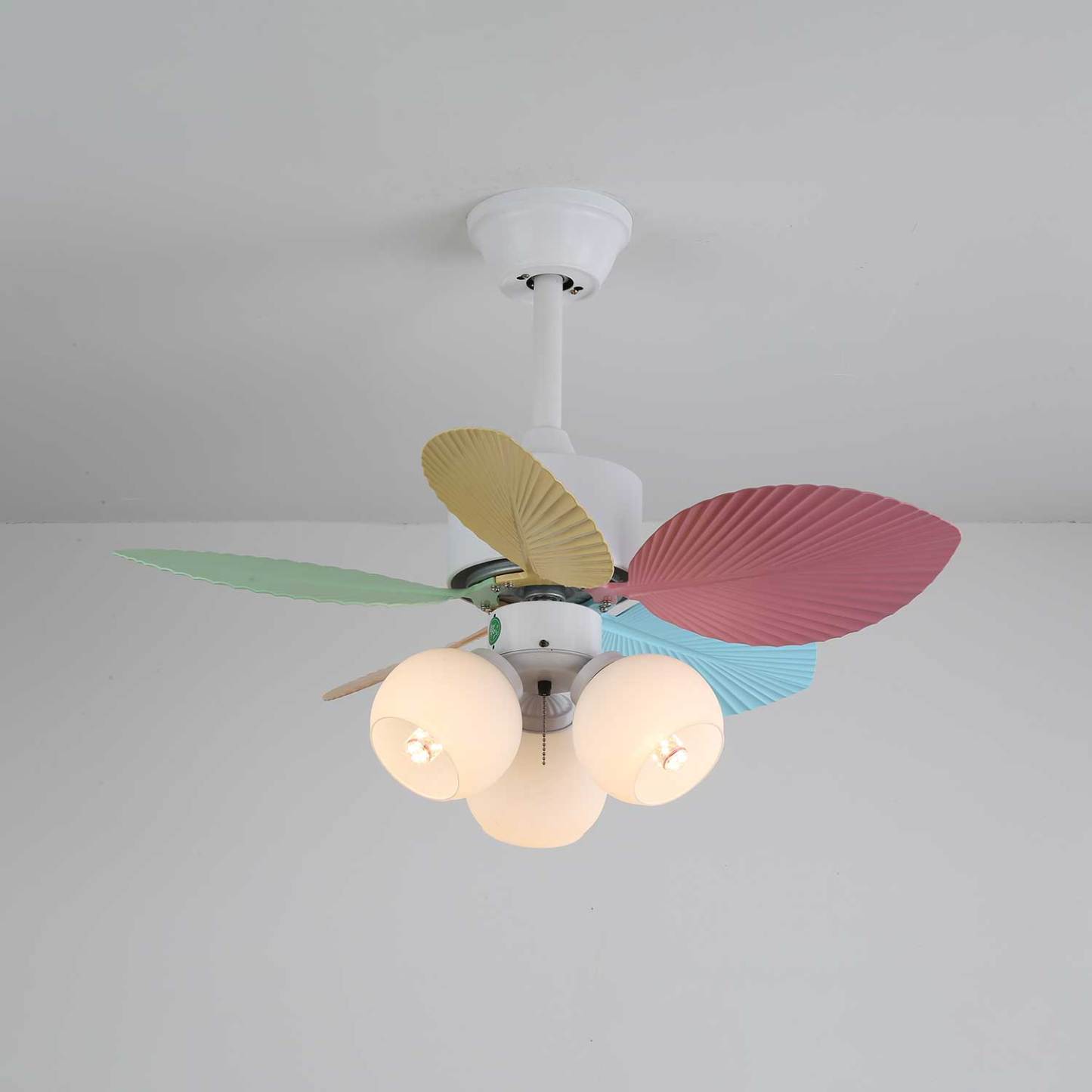 Ventilador de Techo Liora de Cristal Colorido, vista general 13