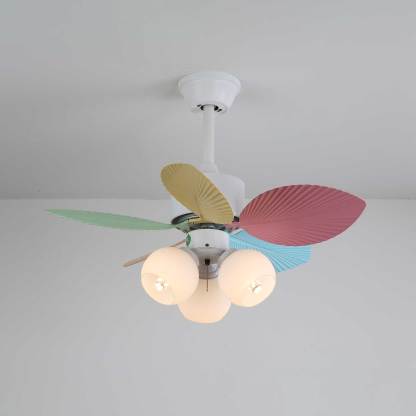 Ventilador de Techo Liora de Cristal Colorido, vista general 13