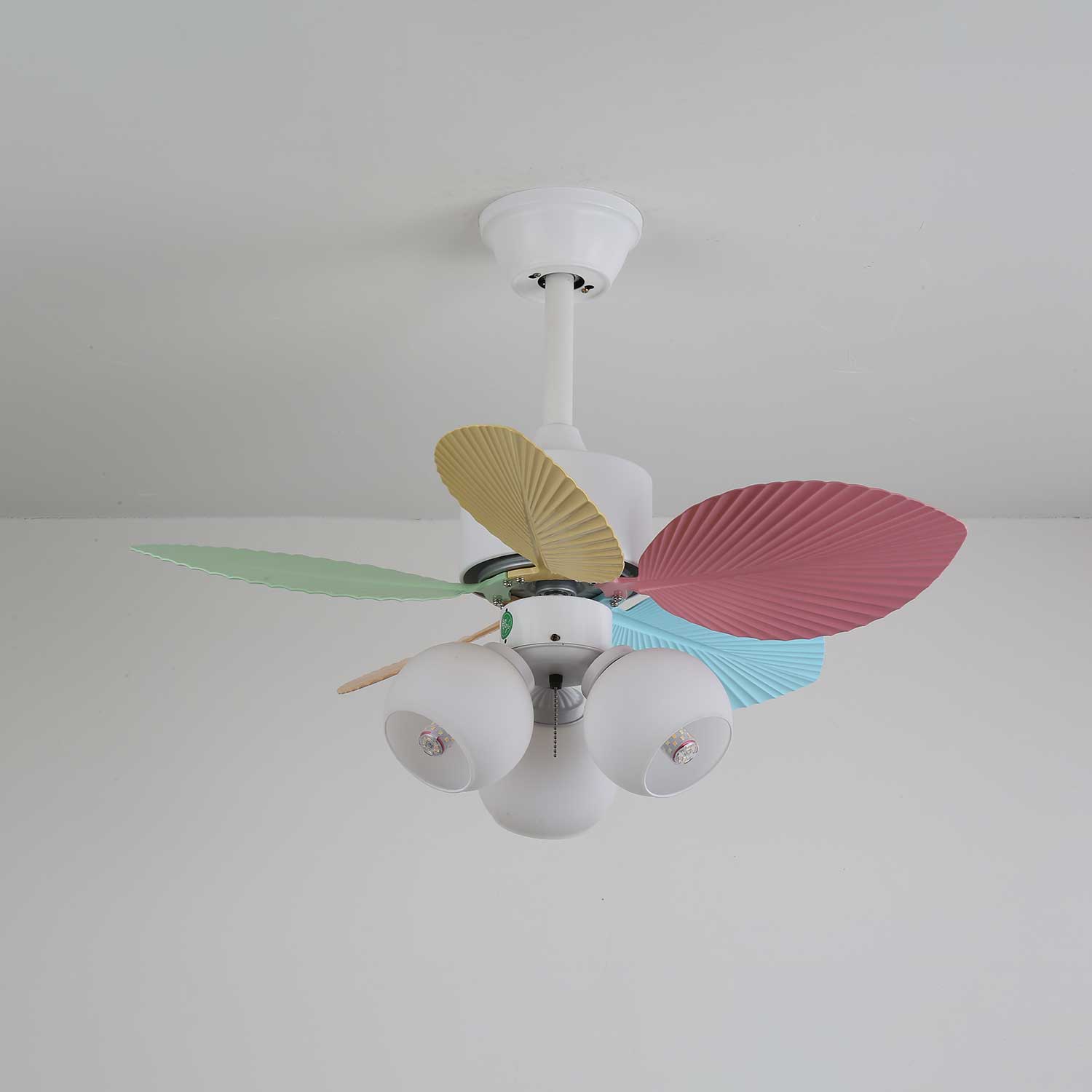Ventilador de Techo Liora de Cristal Colorido, vista general 14