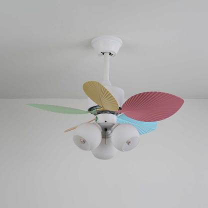 Ventilador de Techo Liora de Cristal Colorido, vista general 14