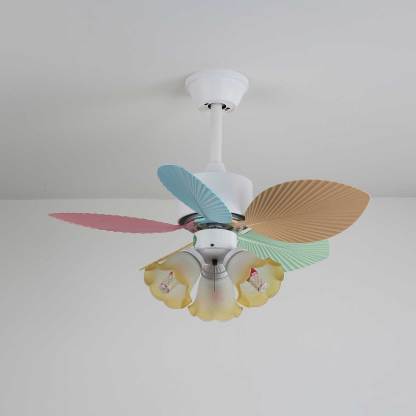Ventilador de Techo Liora de Cristal Colorido, vista general 15