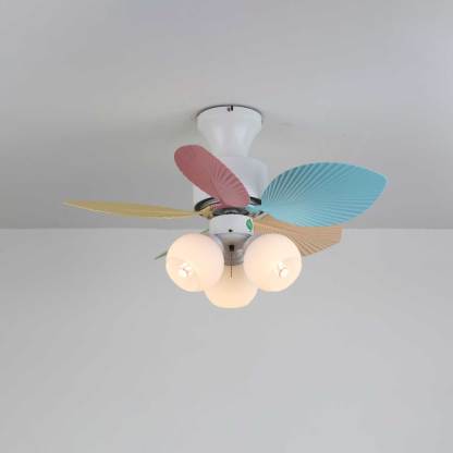 Ventilador de Techo Liora de Cristal Colorido, toma de producto limpia