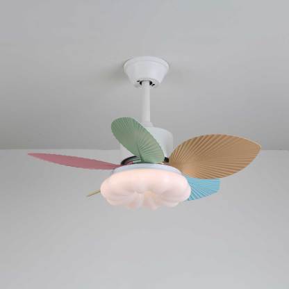 Ventilador de Techo Liora de Cristal Colorido, mostrando variaciones del modelo