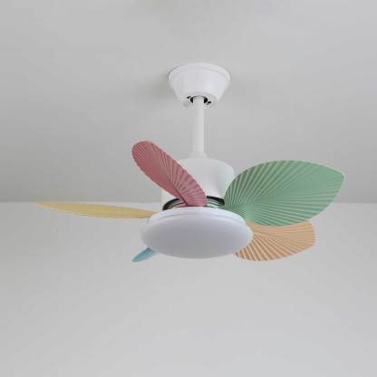 Ventilador de Techo Liora de Cristal Colorido, otra vista detallada