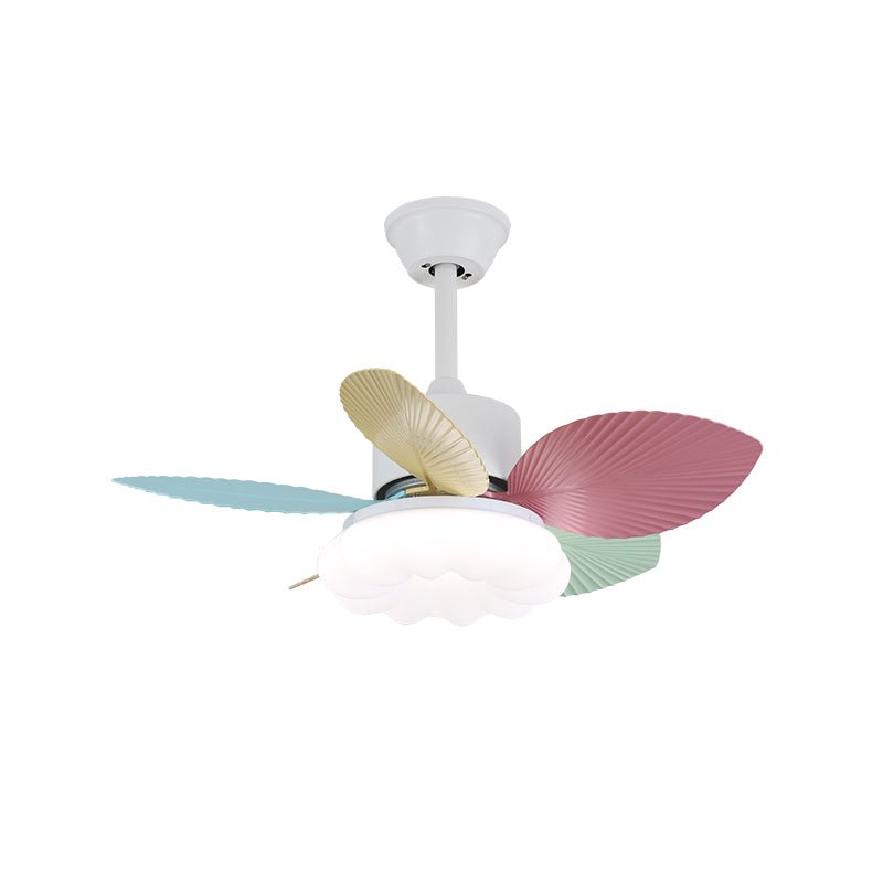 Ventilador de Techo Liora de Cristal Colorido, primer plano del mando a distancia