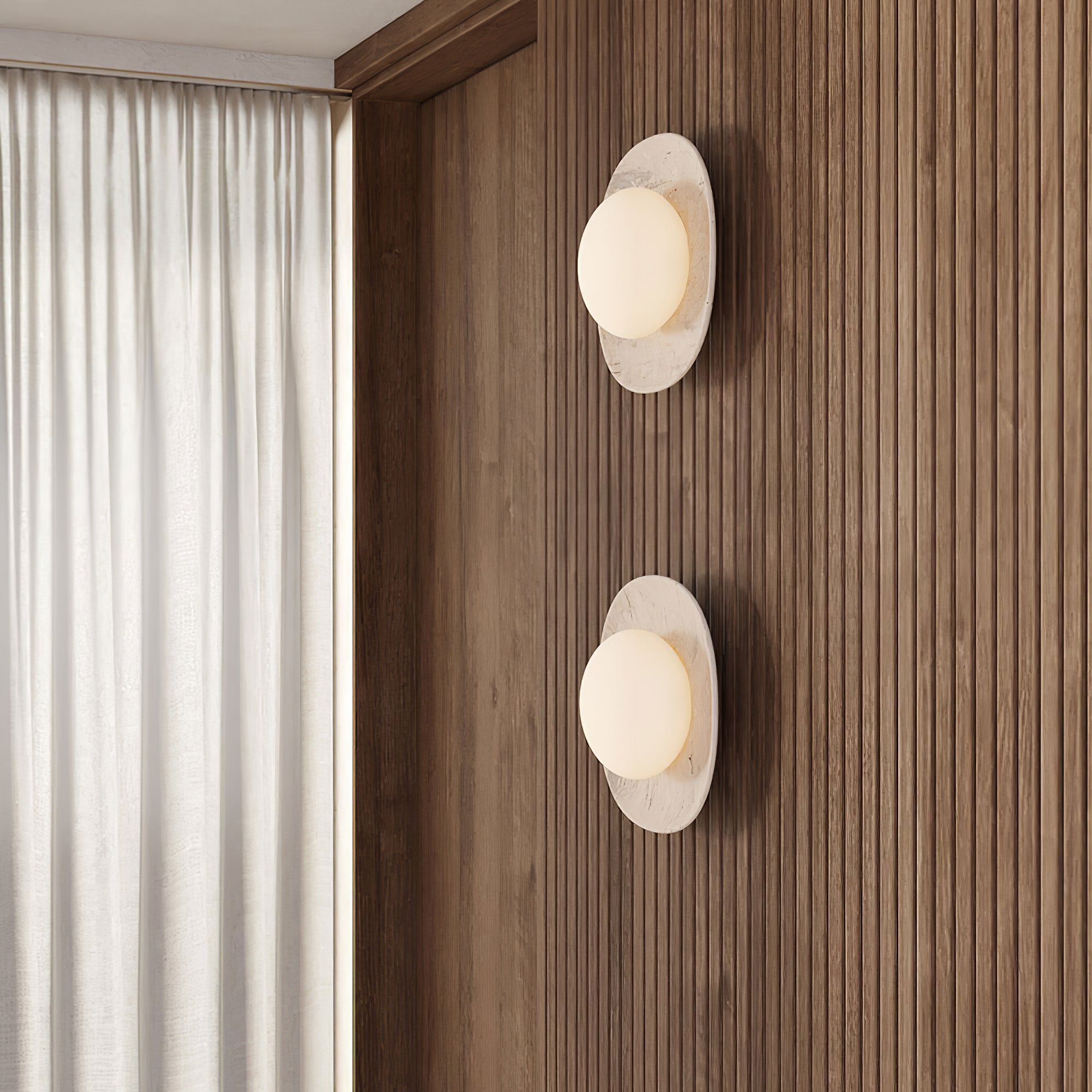 Carrara Cusp Sconce Aplique