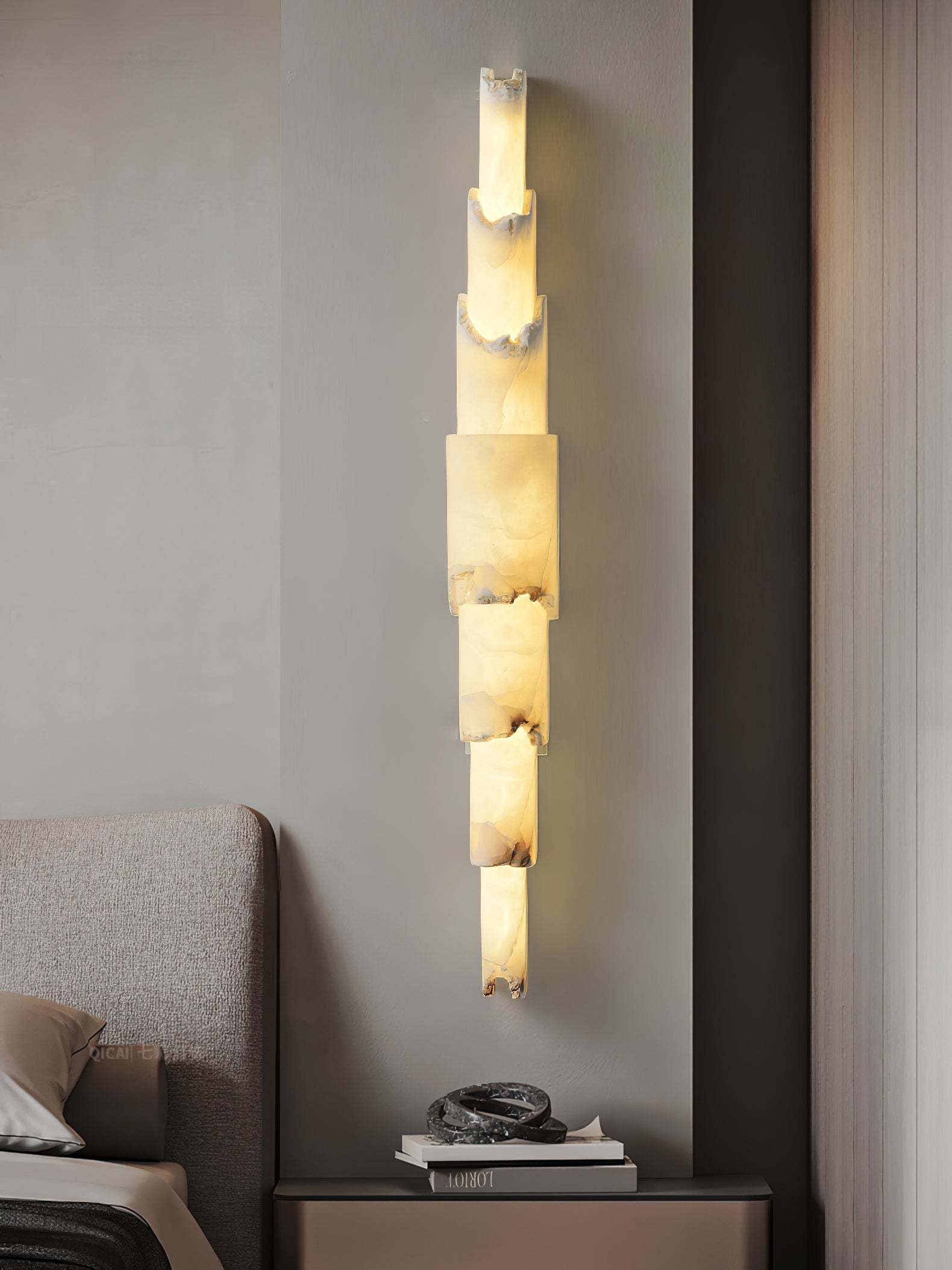 Cascading Alabaster Aplique