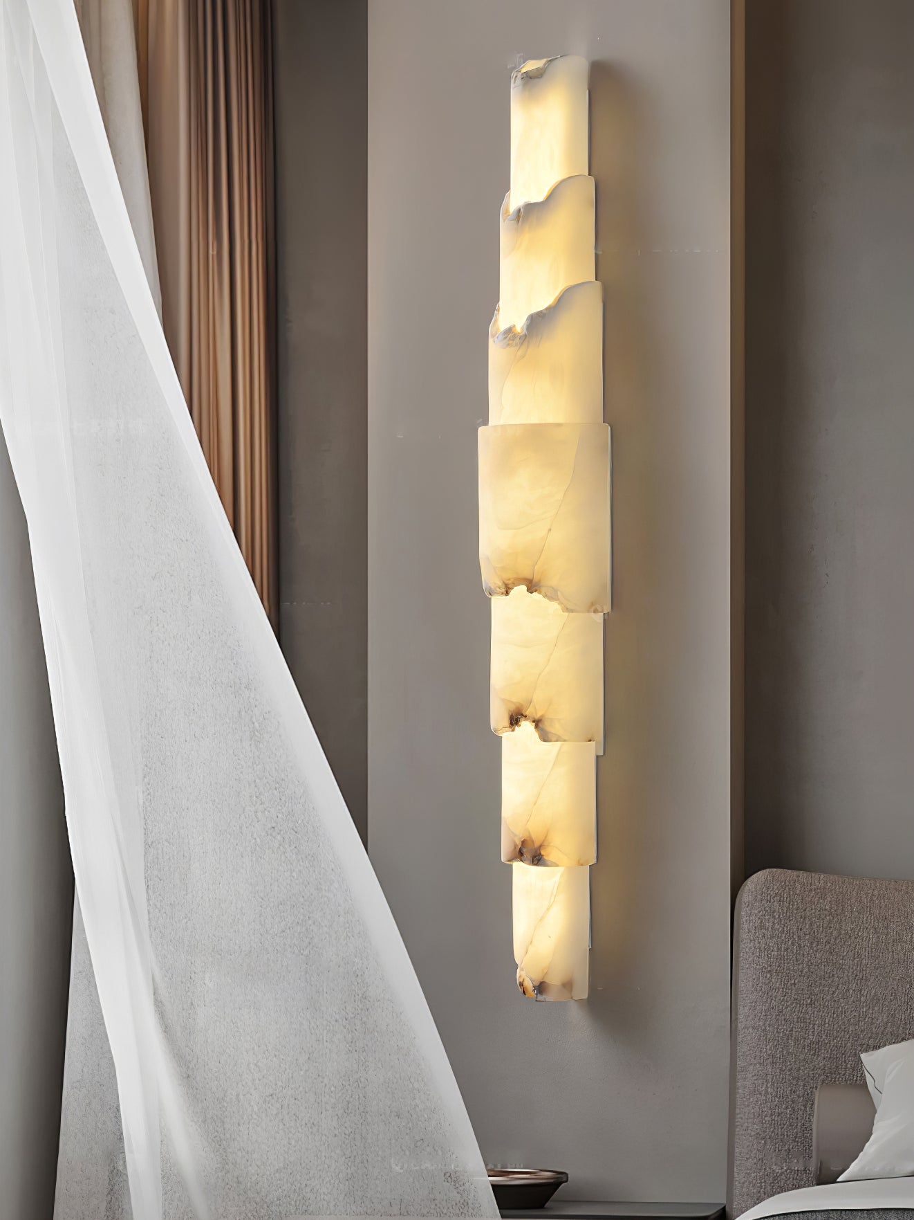 Cascading Alabaster Aplique