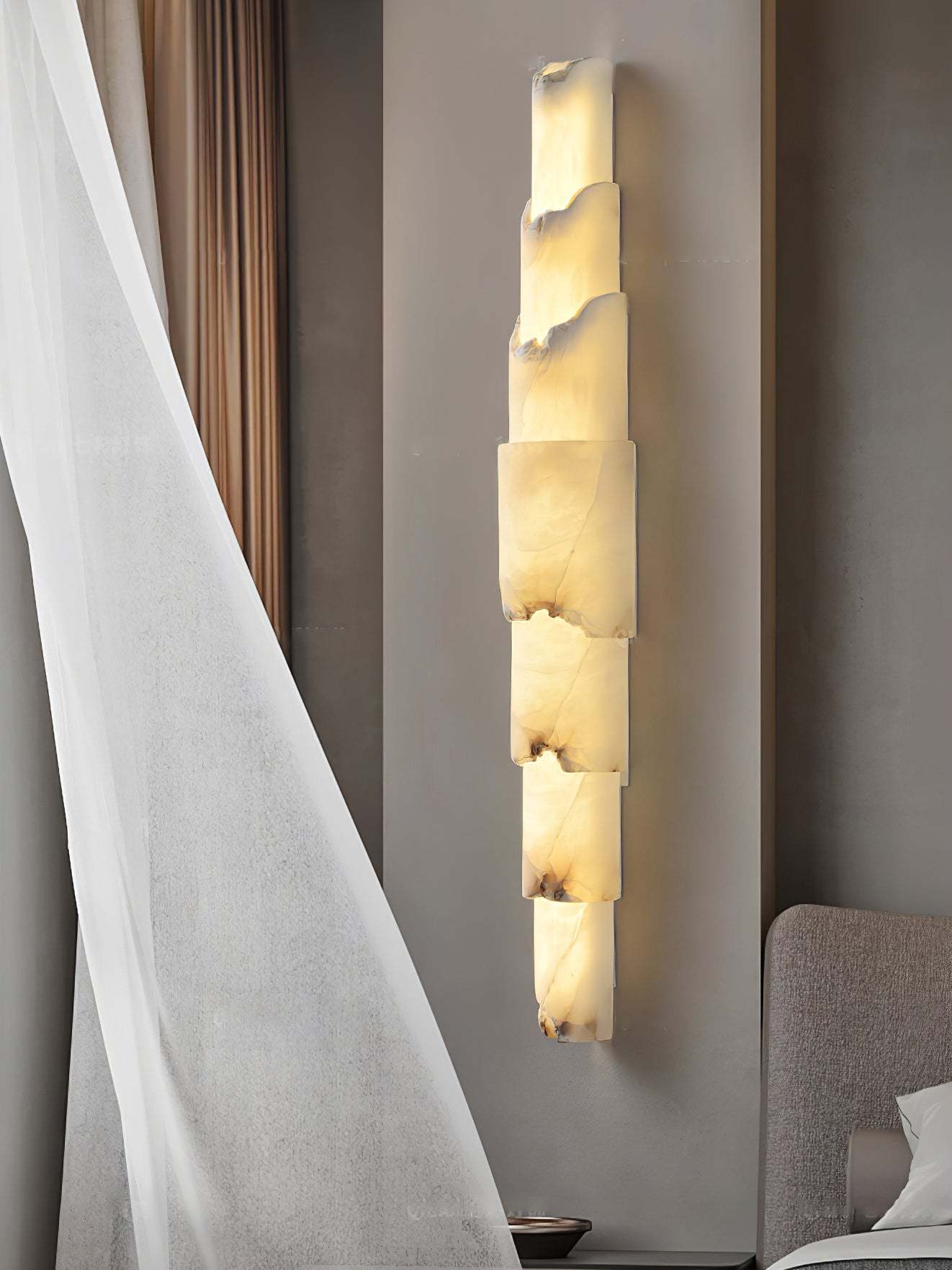 Cascading Alabaster Aplique
