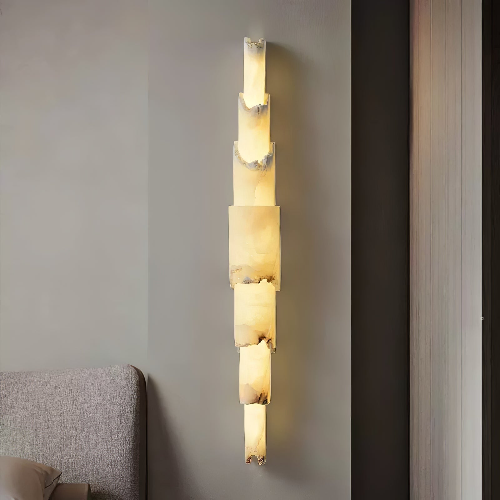 Cascading Alabaster Aplique