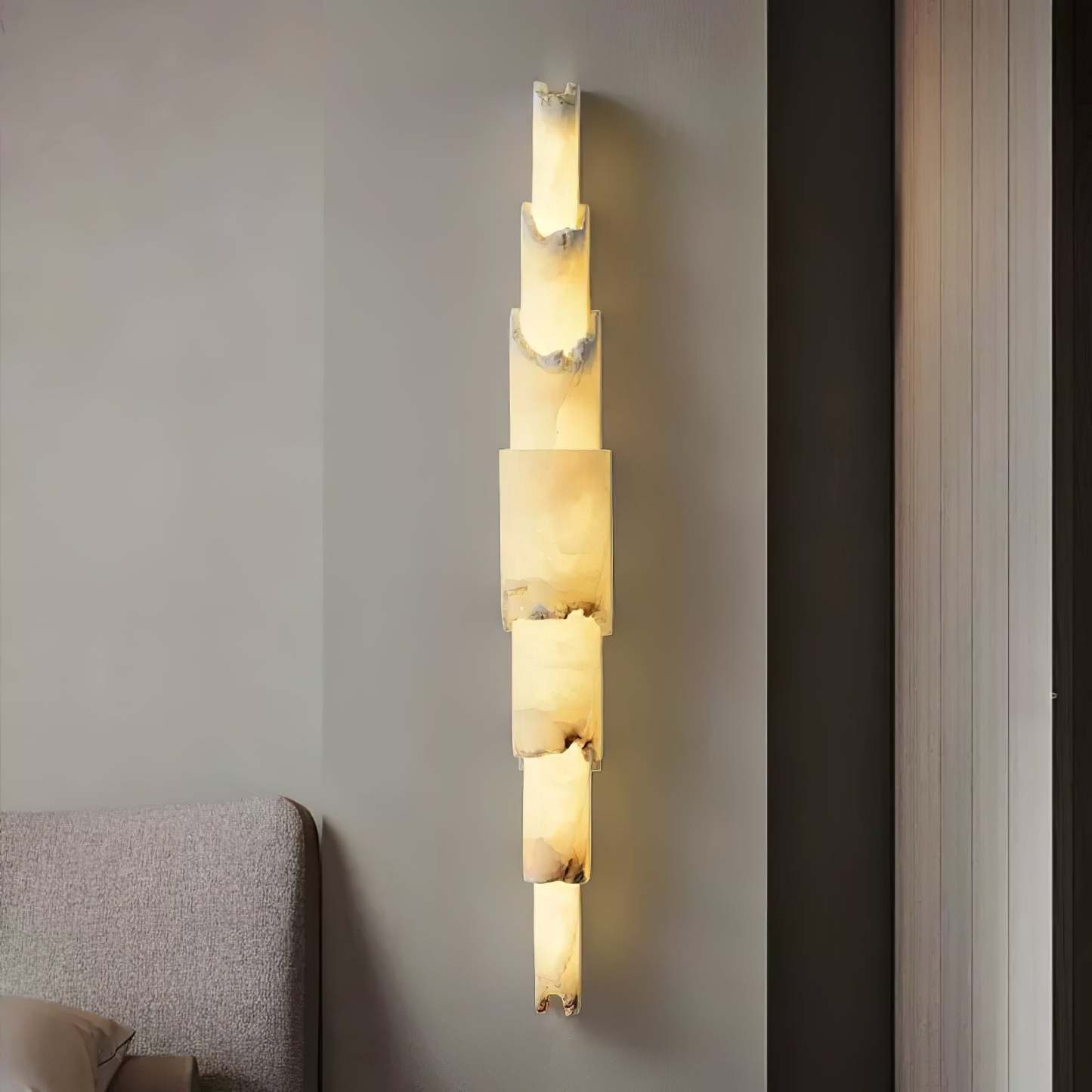Cascading Alabaster Aplique