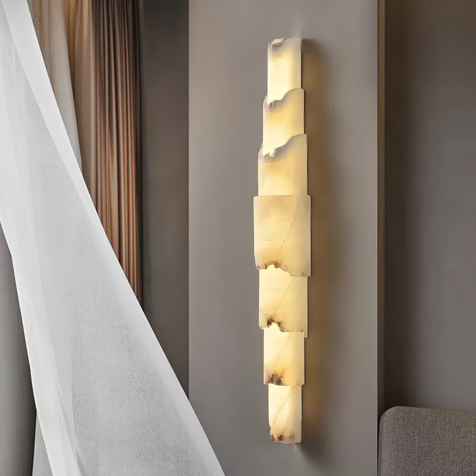 Cascading Alabaster Aplique