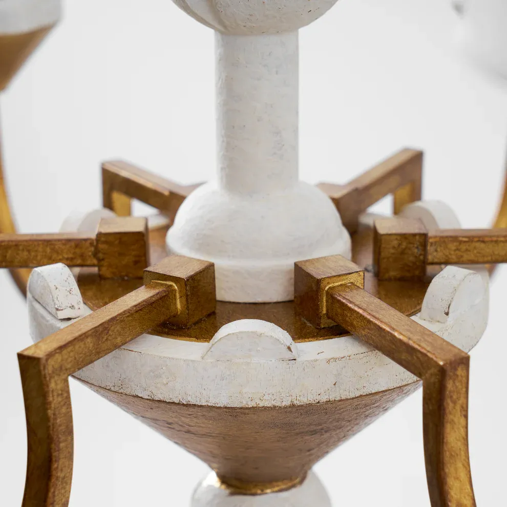 Alessio Magnífico Metal Madera Textil Lámparas de Araña Dormitorio Comedor