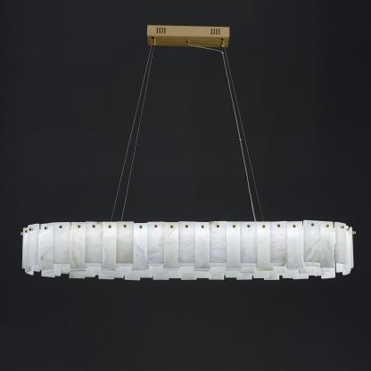 Dune Alabaster Tiered Round Chandelier