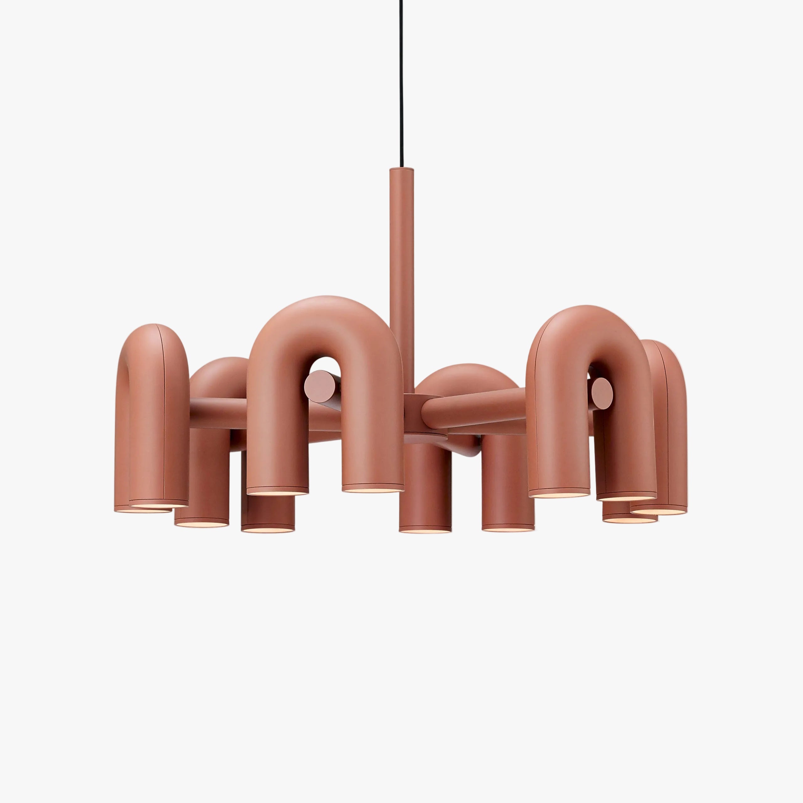 Retro Modular U-Shape Metal Chandelier