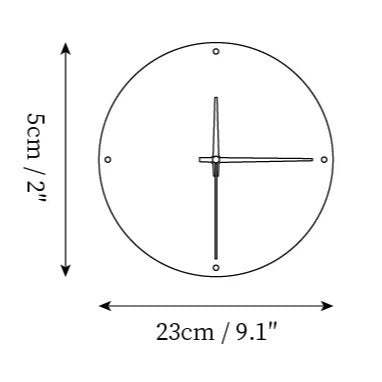 Dune Minimalist Travertine Wall Lamp Clock Beige