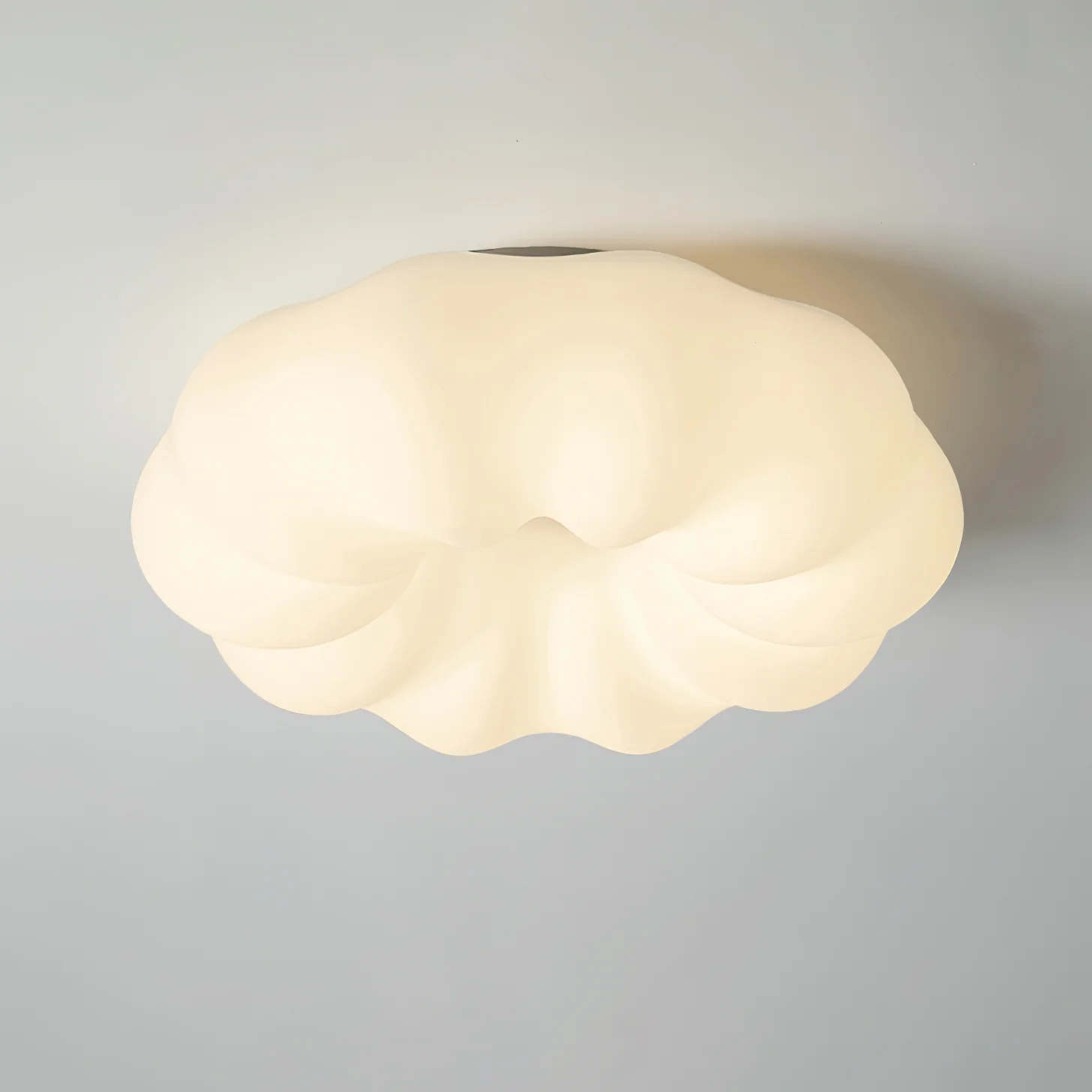 Quinn Modern White Cloud Metal PE Ceiling Lamp Bedroom  Dining Room