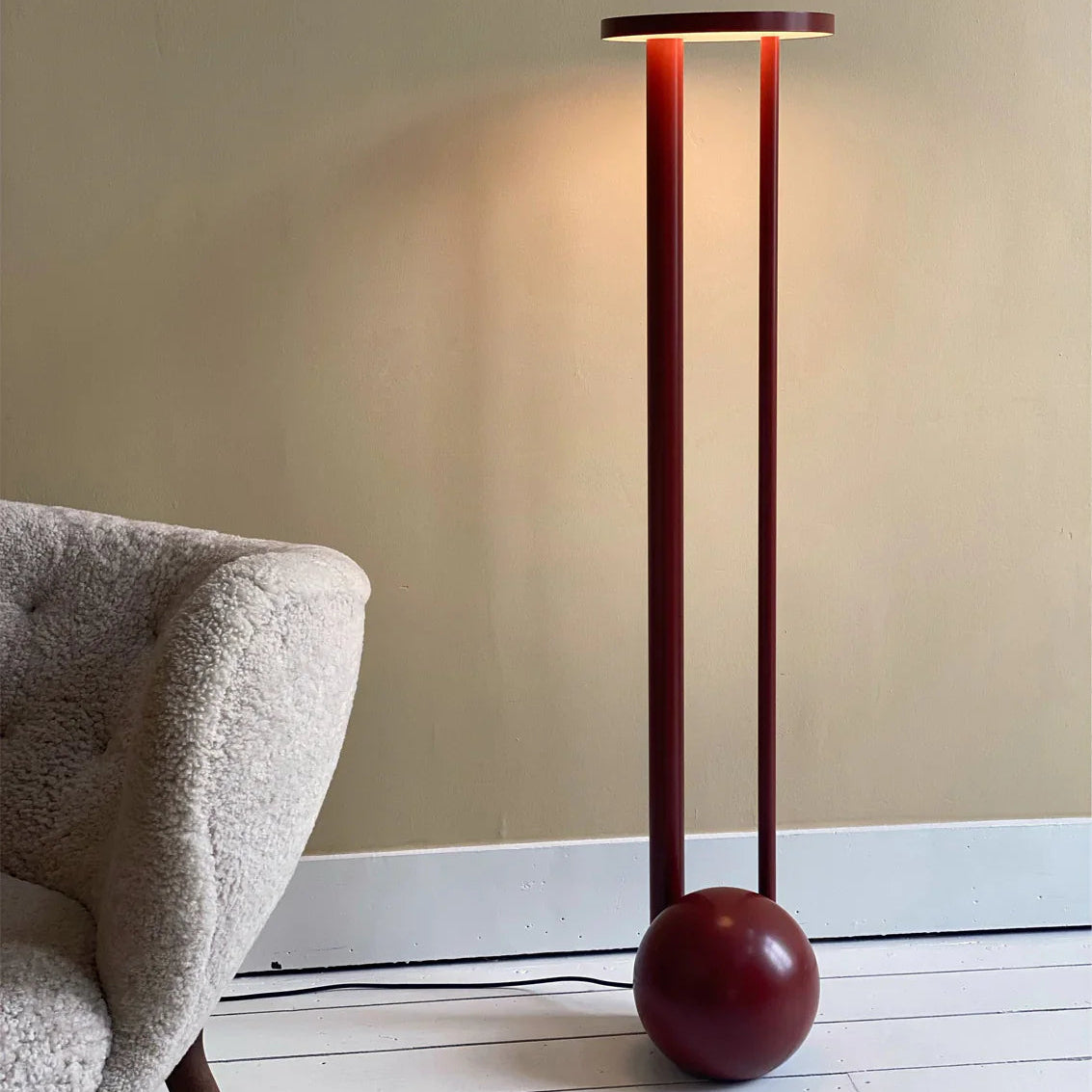 Axis Composition Red Floor Lamp