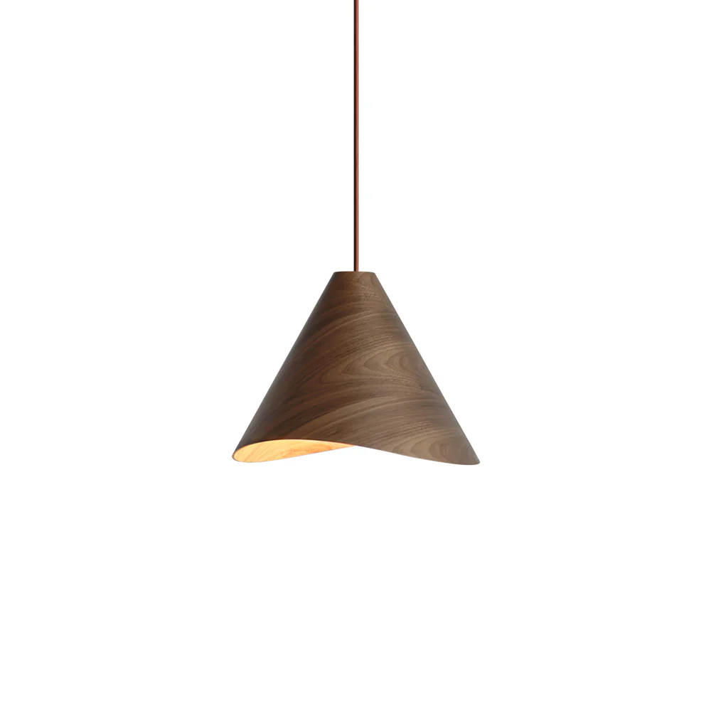 Muto Modern Cónica Madera Lámpara Colgante Comedor Isla de Cocina