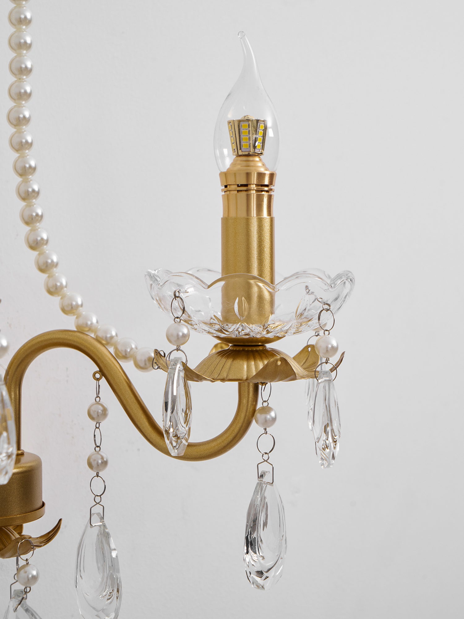 Cristal Perla Cadena Aplique