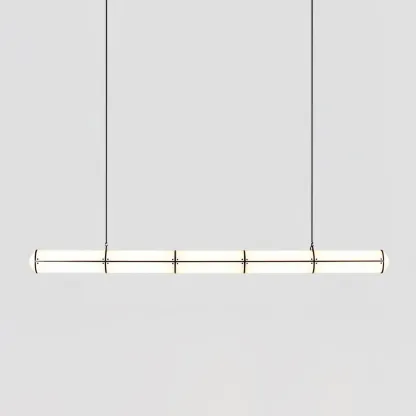 Alessio Industrial Metal Acrylic Gold Black Pendant Light Bedroom Living Room