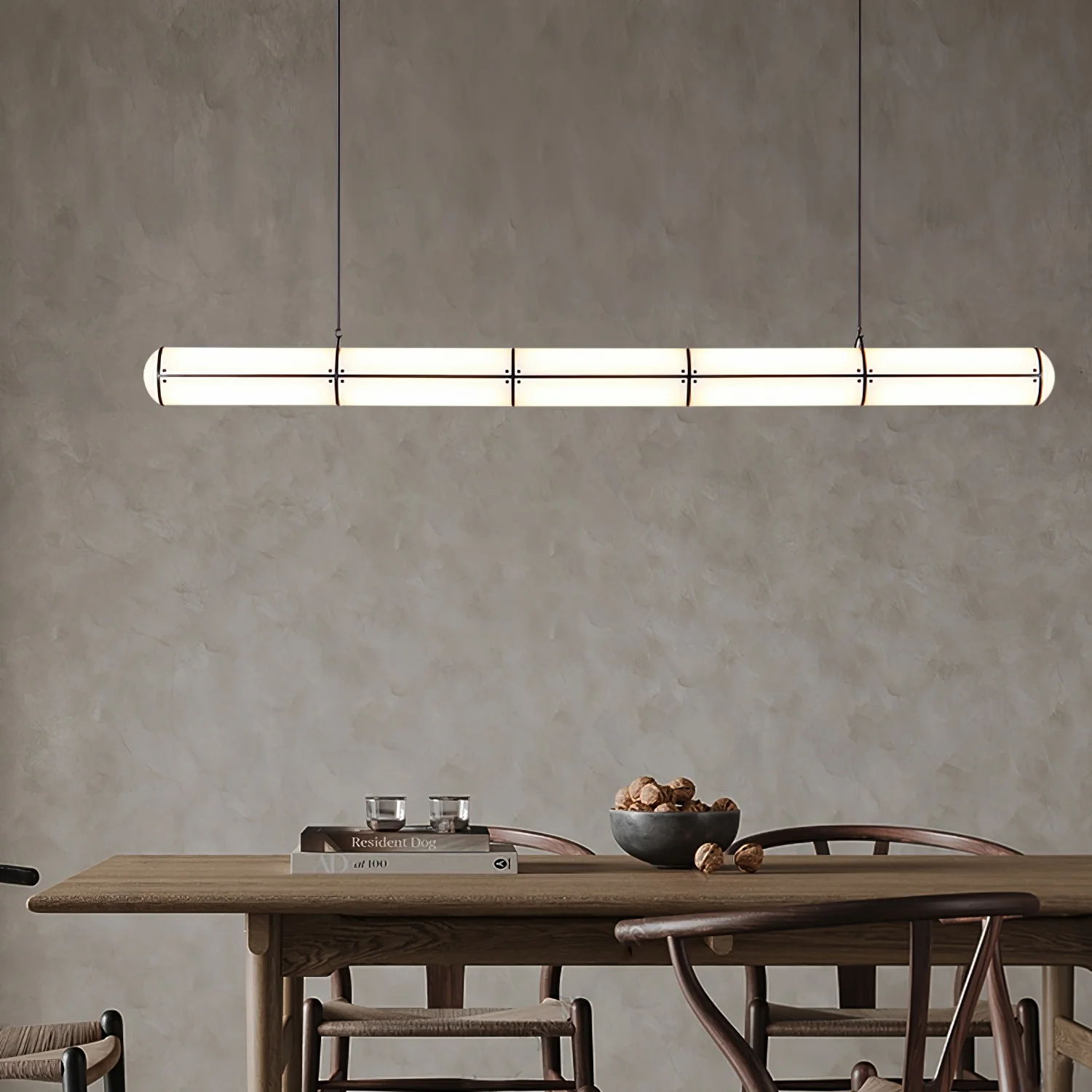 Alessio Industrial Metal Acrílico Oro Negro Lámpara Colgante Dormitorio Salón