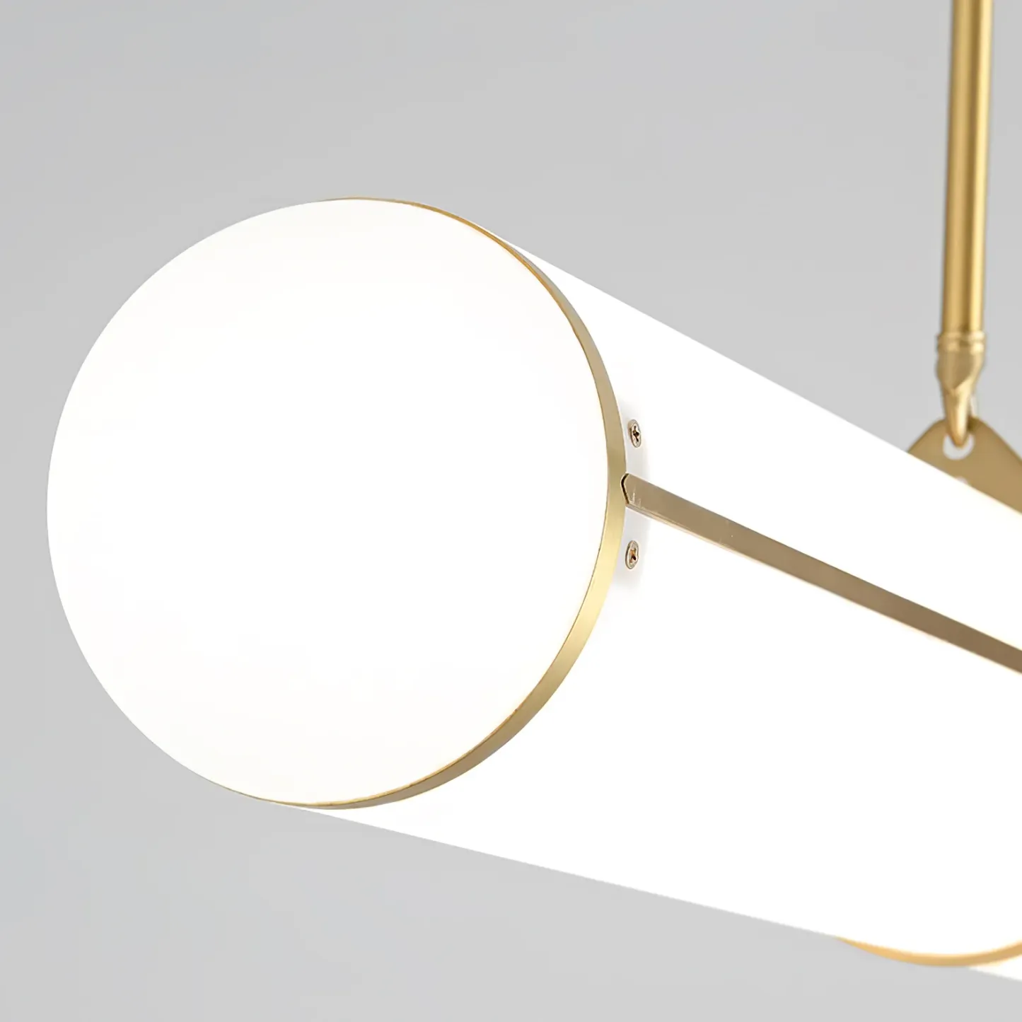Alessio Industrial Metal Acrylic Gold Black Pendant Light Bedroom Living Room