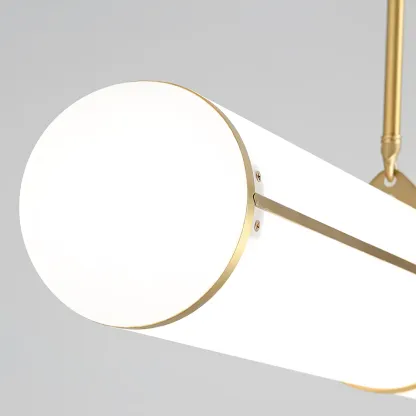 Alessio Industrial Metal Acrylic Gold Black Pendant Light Bedroom Living Room